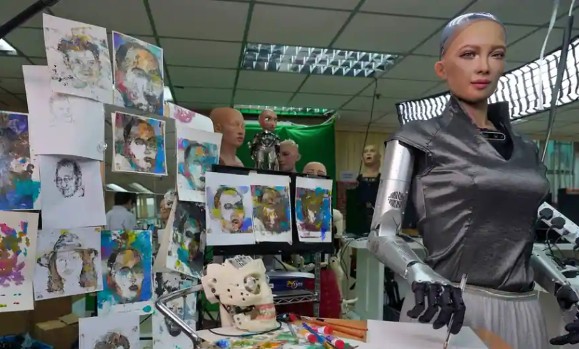 机器人艺术家以688,888美元的价格出售艺术品